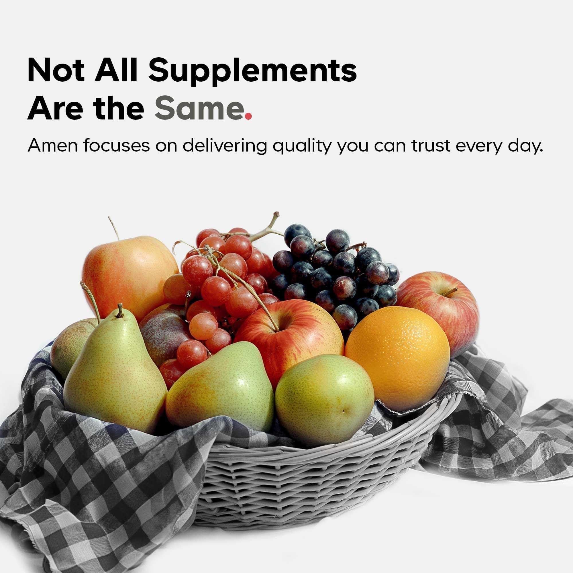 Amen Lithium Calm+ Supplement - Lithium Orotate Pills with Magnesium Glycinate & Oxide, L-Theanine - Gluten-Free, Non-GMO - 60 Capsules - Image 7