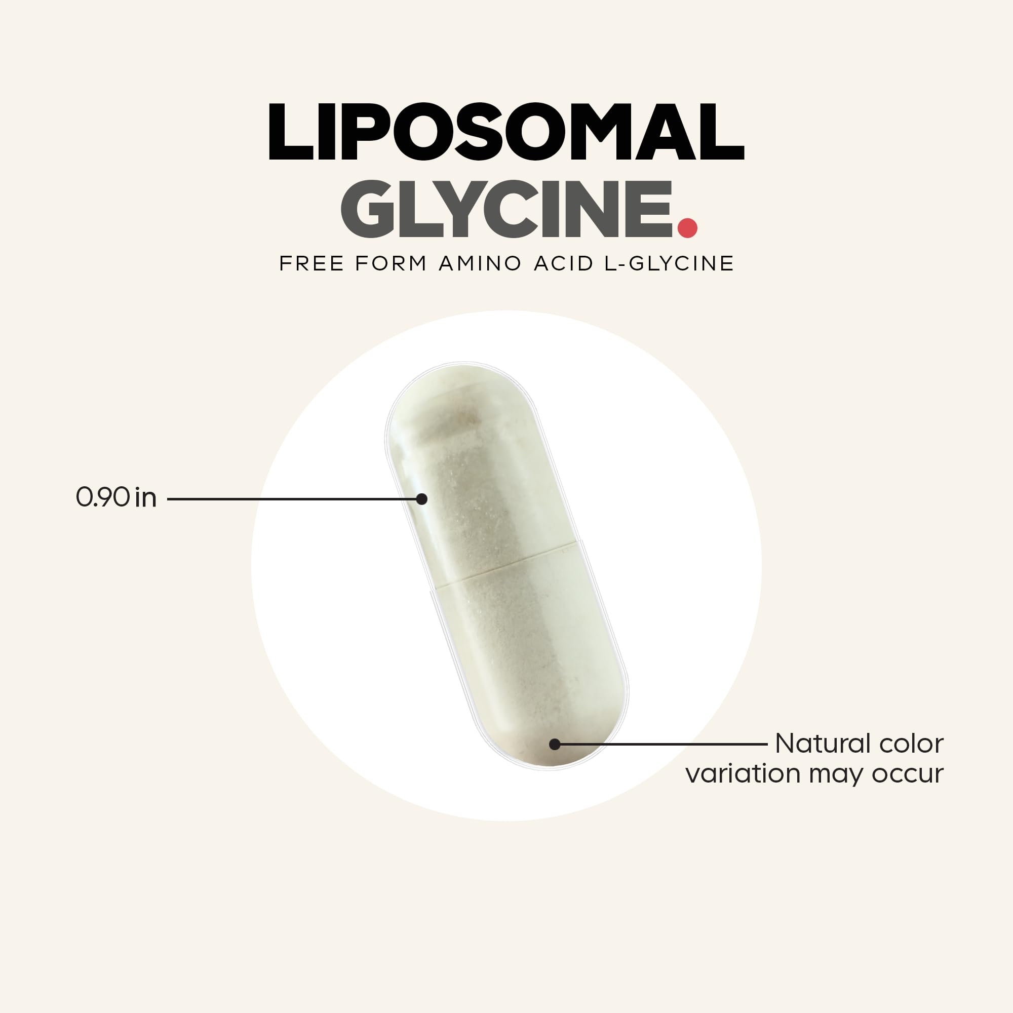 Codeage Liposomal Glycine+ – 1,500 mg Free-Form Glycine Supplement with Liposomal Delivery, Amino Acid Support, 2-Month Supply – 180 Capsules - Image 8