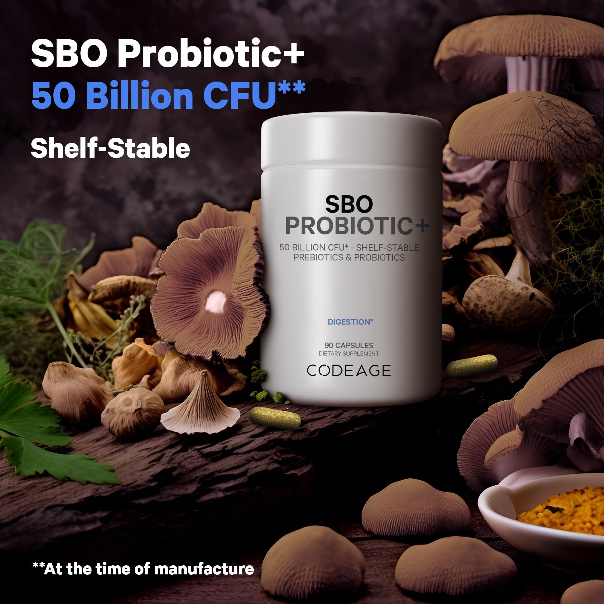 Codeage Multi Collagen Protein Capsules 5 Types, Ashwagandha Withania Somnifera & Organic Amla Berry + SBO Probiotic Blend 50 Billion CFU Bundle, Lactobacillus Plantarum, Bacillus Subtilis, Non-GMO - Image 4